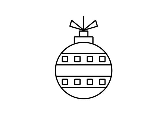 Christmas Ball SVG for Festive Illustrations