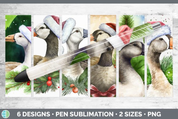 Christmas Barn Goose Pen Wraps Epoxy S Illustrations