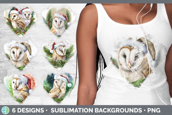 Christmas Barn Owl Heart Distressed Clip Review