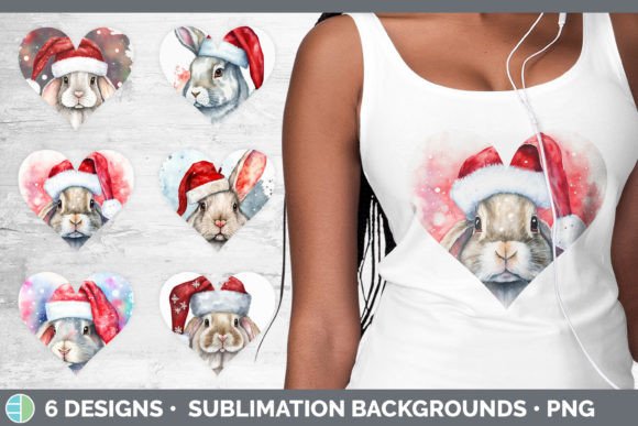 Christmas Bunny Hearts Clipart Sublima Review
