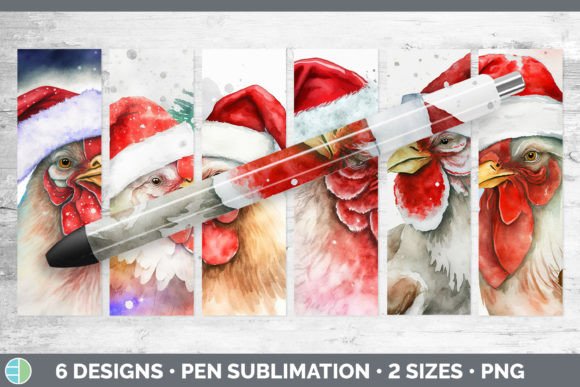 Christmas Chicken Pen Wraps Epoxy Subl Illustrations Review