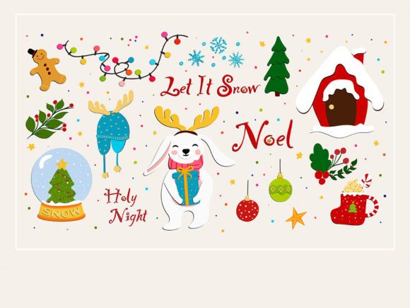 Christmas Cute Bundle SVG Illustrations