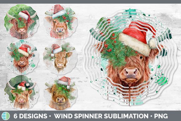 Christmas Highland Cow Wind Spinner Embroidery Review