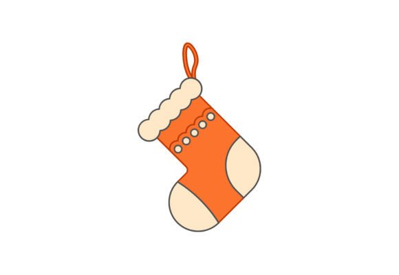 Christmas Sock Artwork Illustrations for Digital Sellers