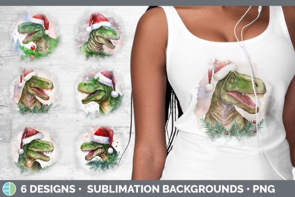 Dinosaur Christmas Background Grunge S Illustrations