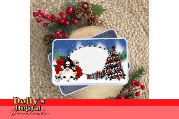 Gothic Christmas Gnome Tin Design for Blog and Web Use